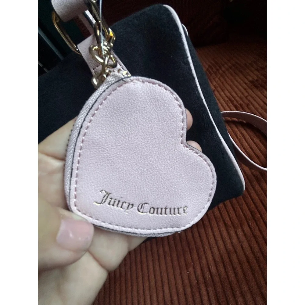Juicy Couture Satchel Women's Size Med  Black‎ New Rhinestone Butterfly